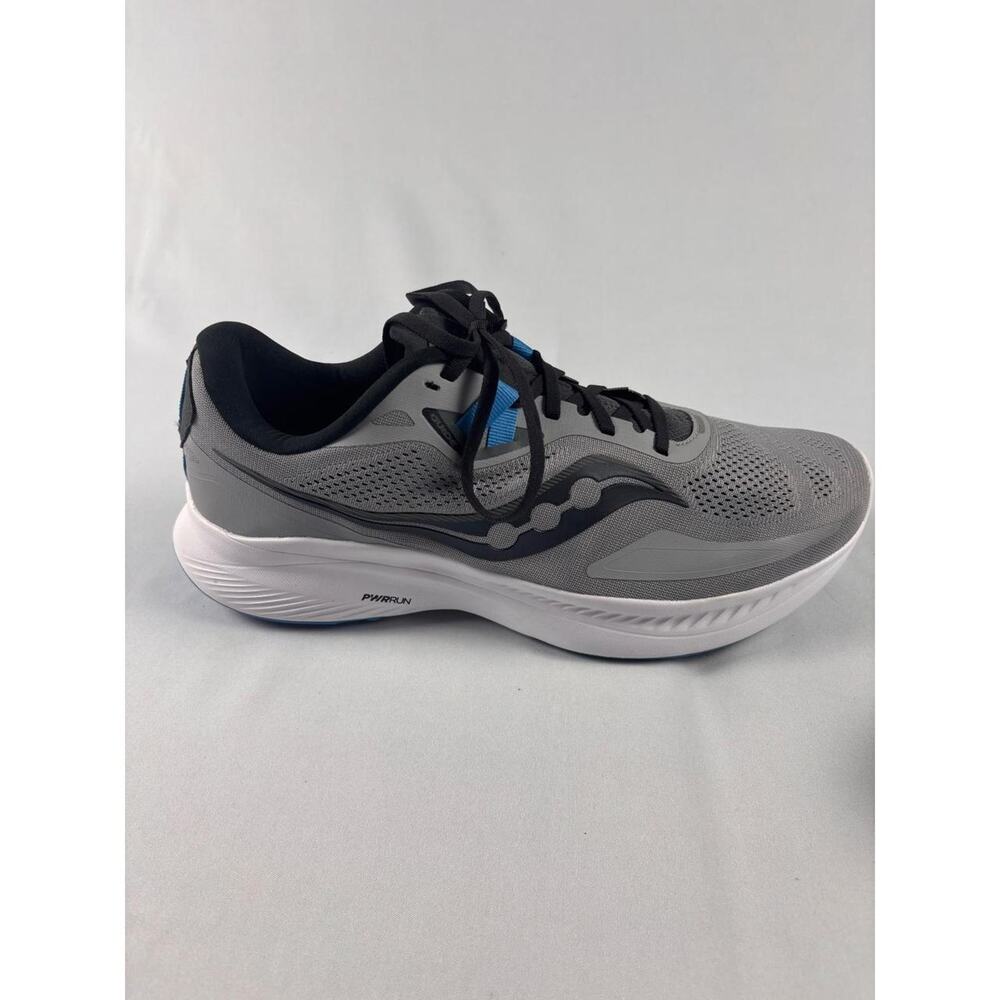 Saucony‎ Guide 15 Mens Running Shoes Grey Black Blue Stability Sneaker SZ 11 W